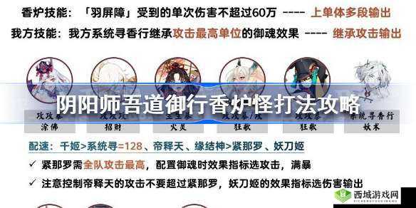 阴阳师吾道御行香炉怪攻略：实战技巧与策略解析