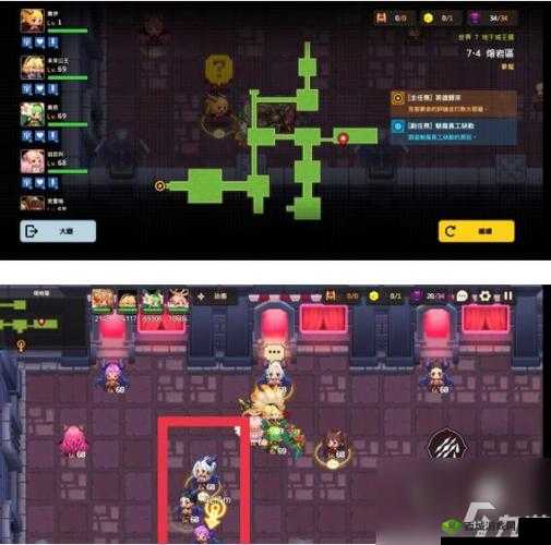坎公骑冠剑噩梦7-6地下城底层三星全收集高效通关攻略揭秘