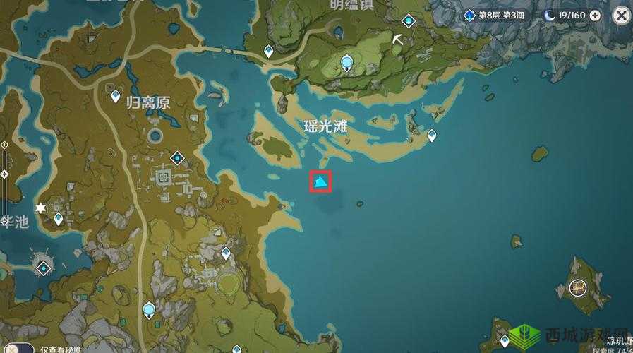 原神瑶光滩水下柱子位置分享，详细步骤及火水元素柱子解法