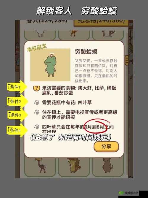 动物餐厅嘻哈蛤蟆如何解锁？详细条件大揭秘！